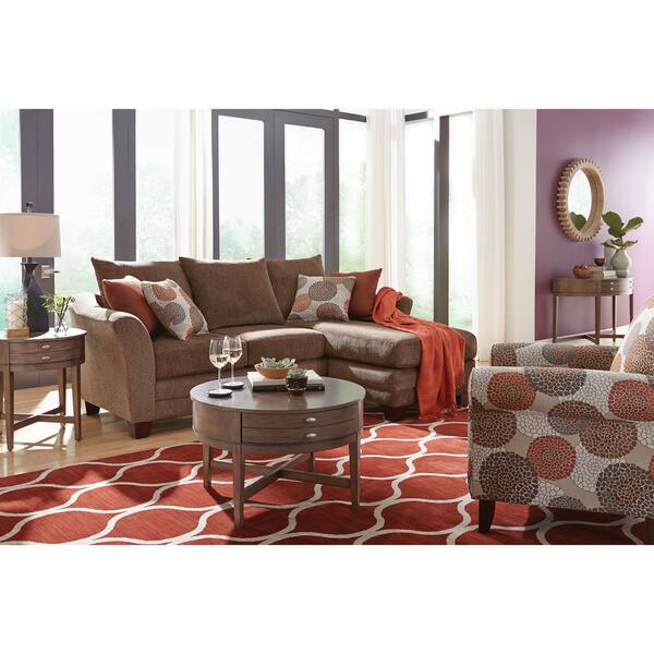 Shop Art Van Minerva Round Cocktail Table Free Shipping Today