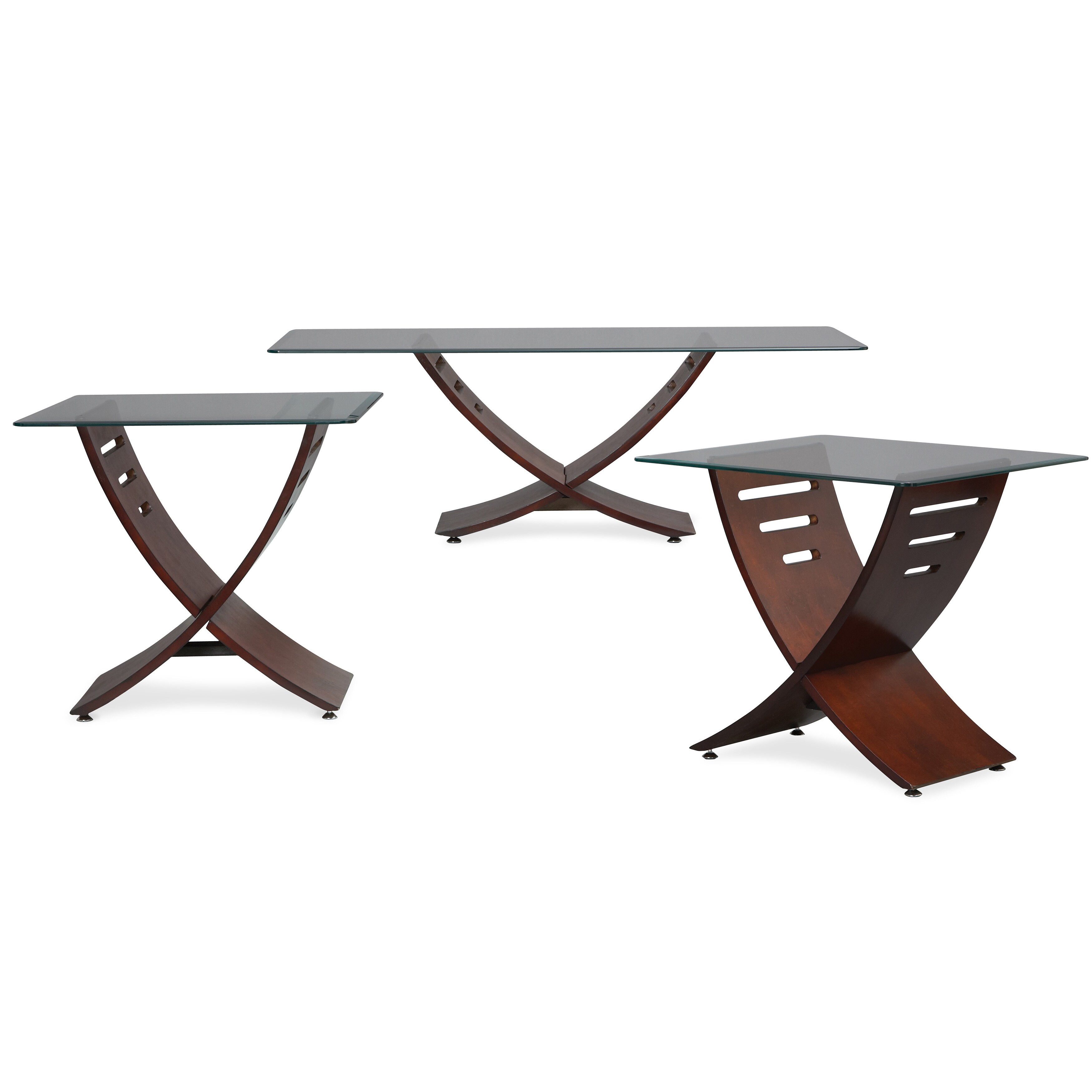 Shop Art Van Cafe Cocktail And 2 End Tables Overstock