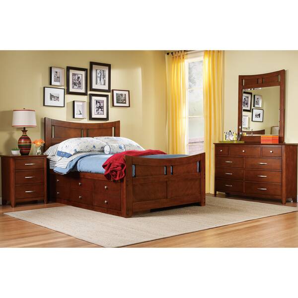 Art Van Twin Captains Bed Overstock 9948825