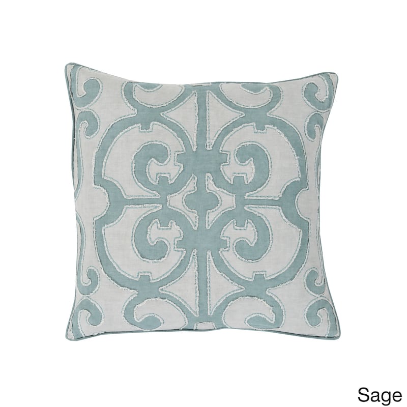 Decorative Ingraham Feather Down or Polyester Filled Pillow 18-inch