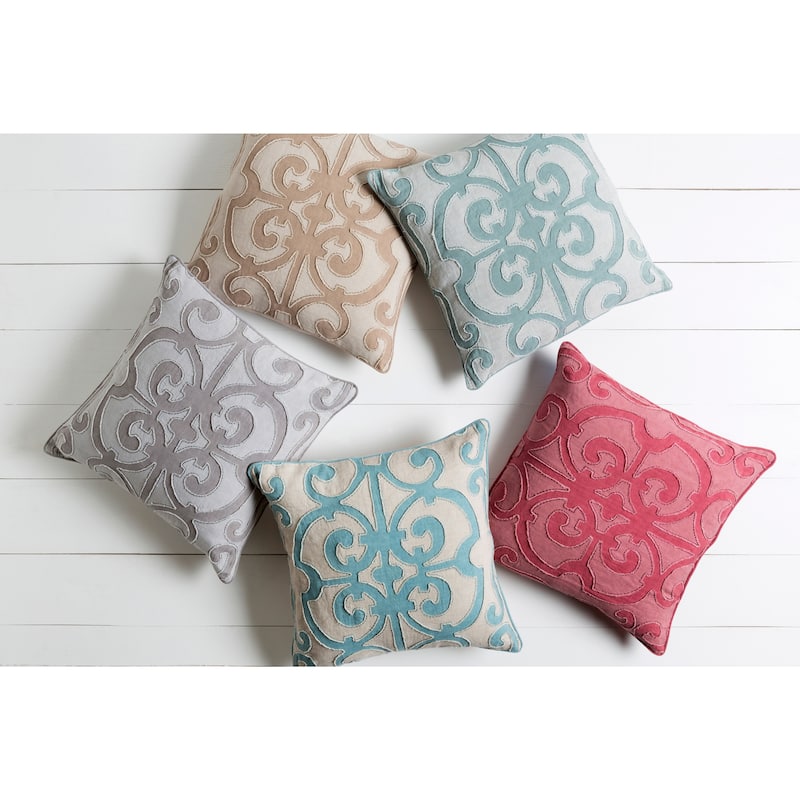 Decorative Ingraham Feather Down or Polyester Filled Pillow 18-inch