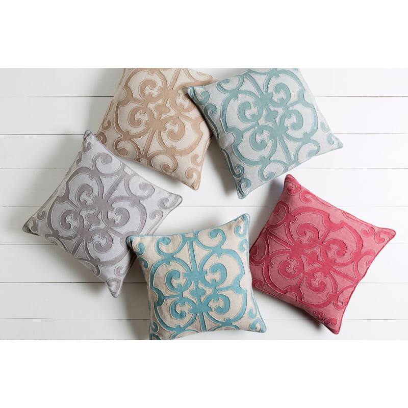 Decorative Ingraham Feather Down or Polyester Filled Pillow 18-inch