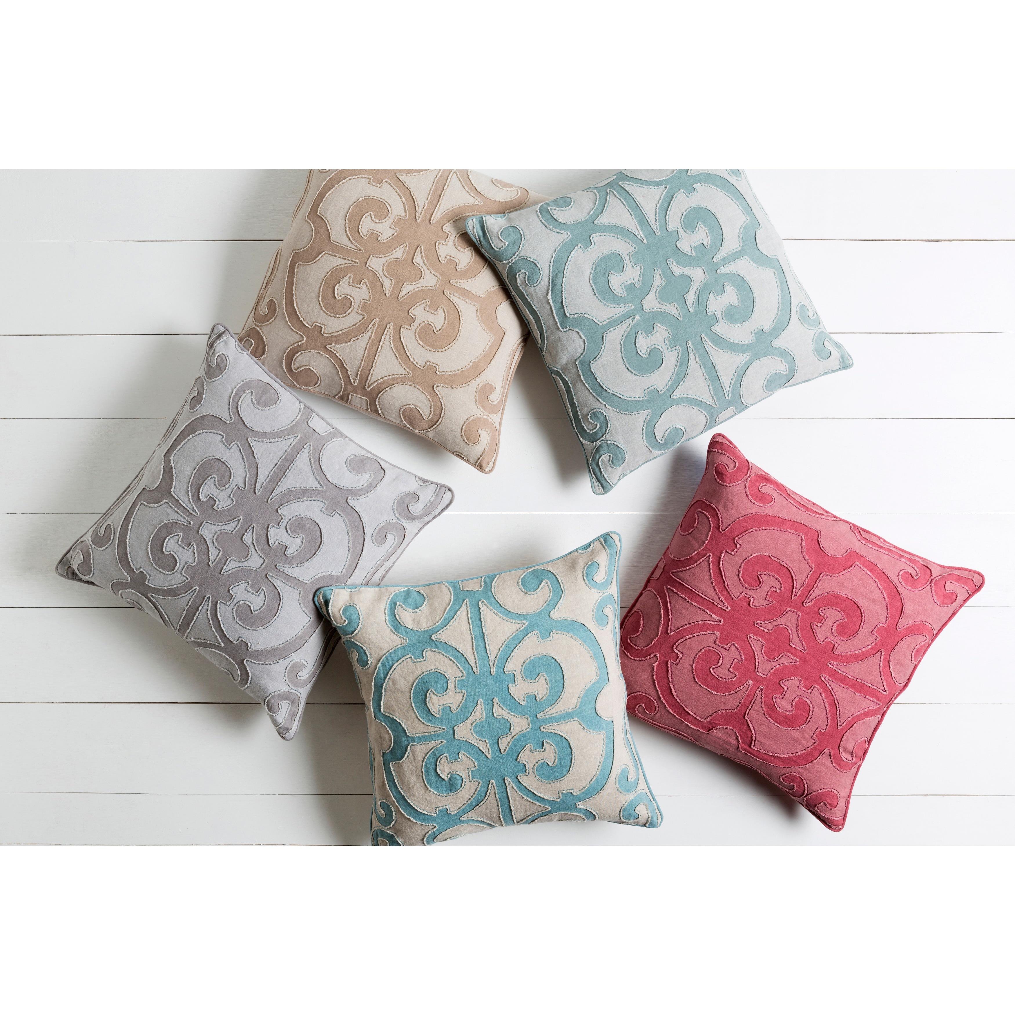 Decorative Ingraham Feather Down or Polyester Filled Pillow 18-inch