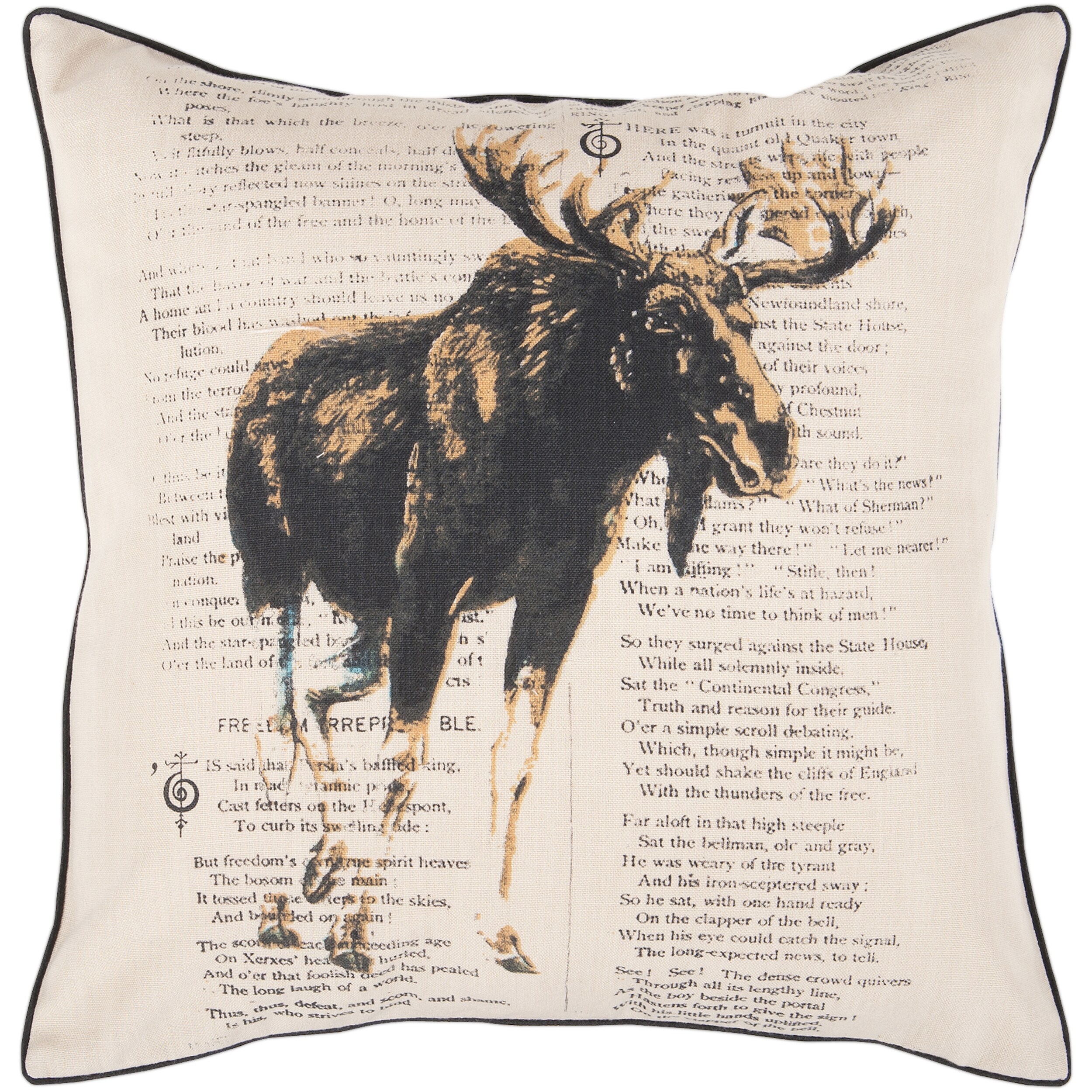 moose throw pillow