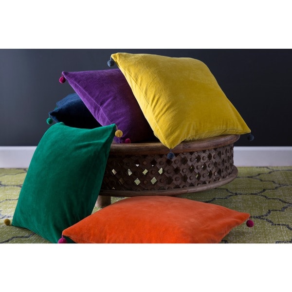 Entwistle 18-inch Decorative Feather Down or Polyester Filled Throw Pillow