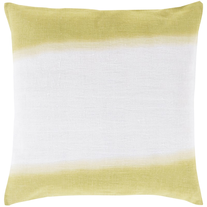 Benson 18-inch Decorative Stripe Throw Pillow - Polyester - Olive