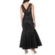 rm richards high low taffeta gown