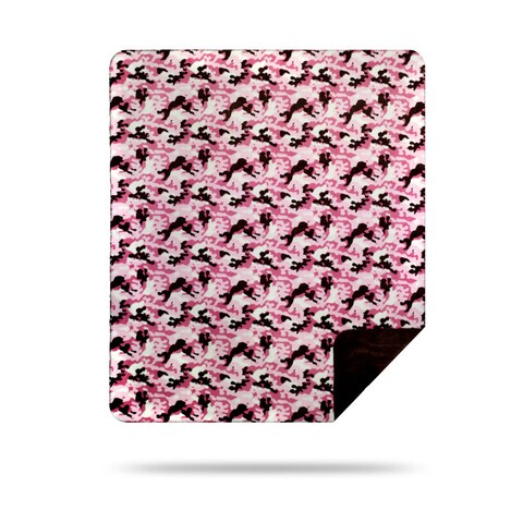 Denali Camouflage Pink/Taupe Blanket