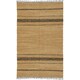 preview thumbnail 7 of 17, Tan Matador Leather Chindi Rug
