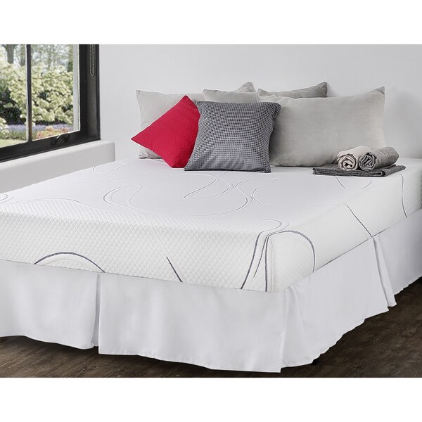 Priage 8 Inch King Size Gel Memory Foam Mattress And Smartbase Priage 8 Inch King Size Gel Memory Foam Mattress And Smartbase Foundation Set