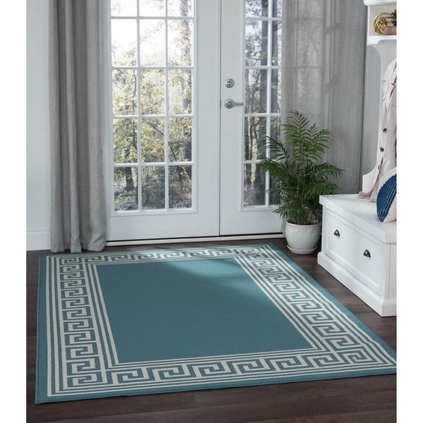 Alise Rugs Garden Town Transitional Greek Key Area Rug