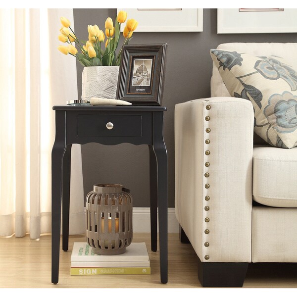 Daniella 1-drawer Wood Storage Accent Side Table by iNSPIRE Q Bold