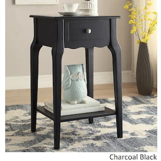 Black Nightstands Bedside Tables Online At Our Daniella 1 Drawer Wood Storage Accent End Table By Inspire Q Bold