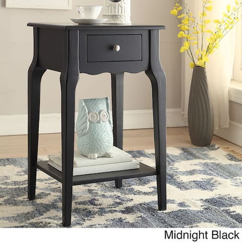 Daniella 1-Drawer Wood Storage Accent End Table by iNSPIRE Q Bold