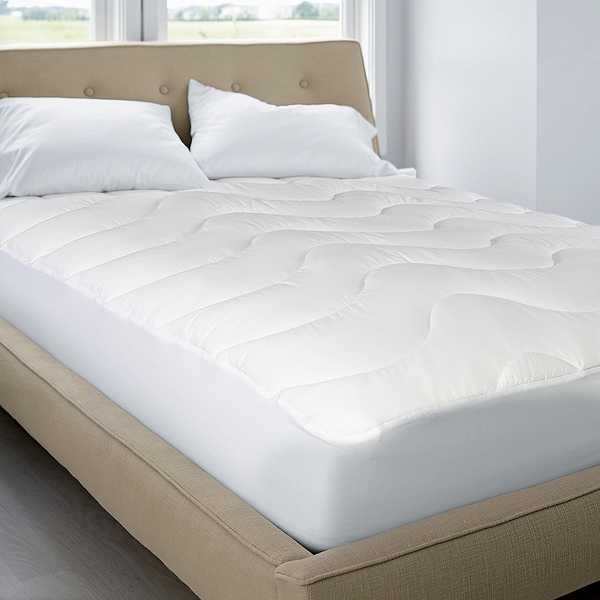 Shop Classic 200 Thread Count Cotton top Mattress Pad - Free Shipping ...