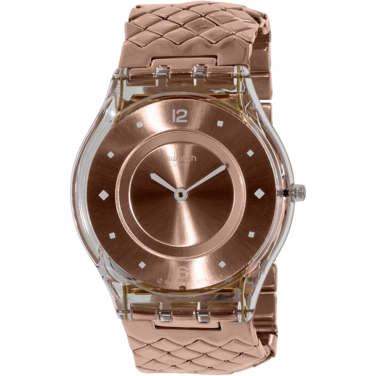 Swatch Women's Rose Gold Braided Band 