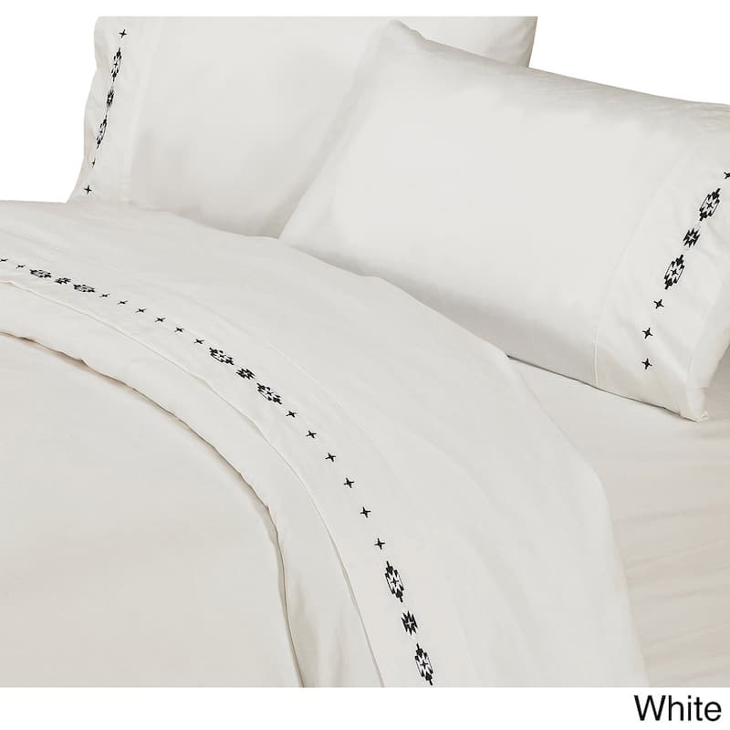 Paseo Road by HiEnd Accents Embroidered Southwestern Bed Sheet Set
