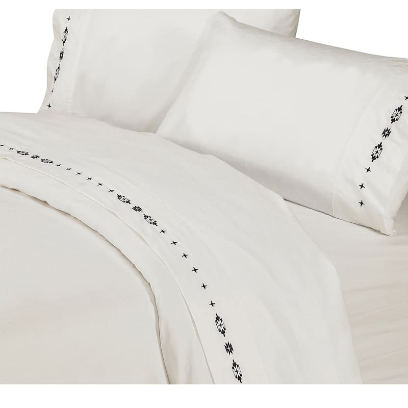 Paseo Road by HiEnd Accents Embroidered Southwestern Bed Sheet Set