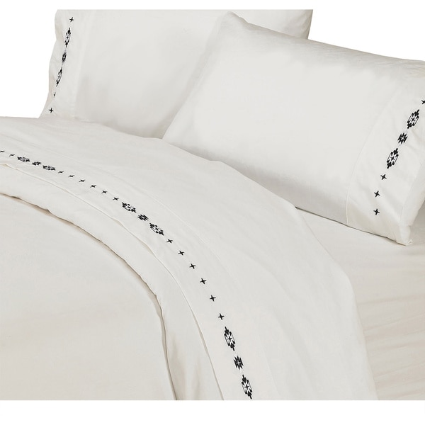 HiEnd Accents Embroidered Southwestern Sheet Set