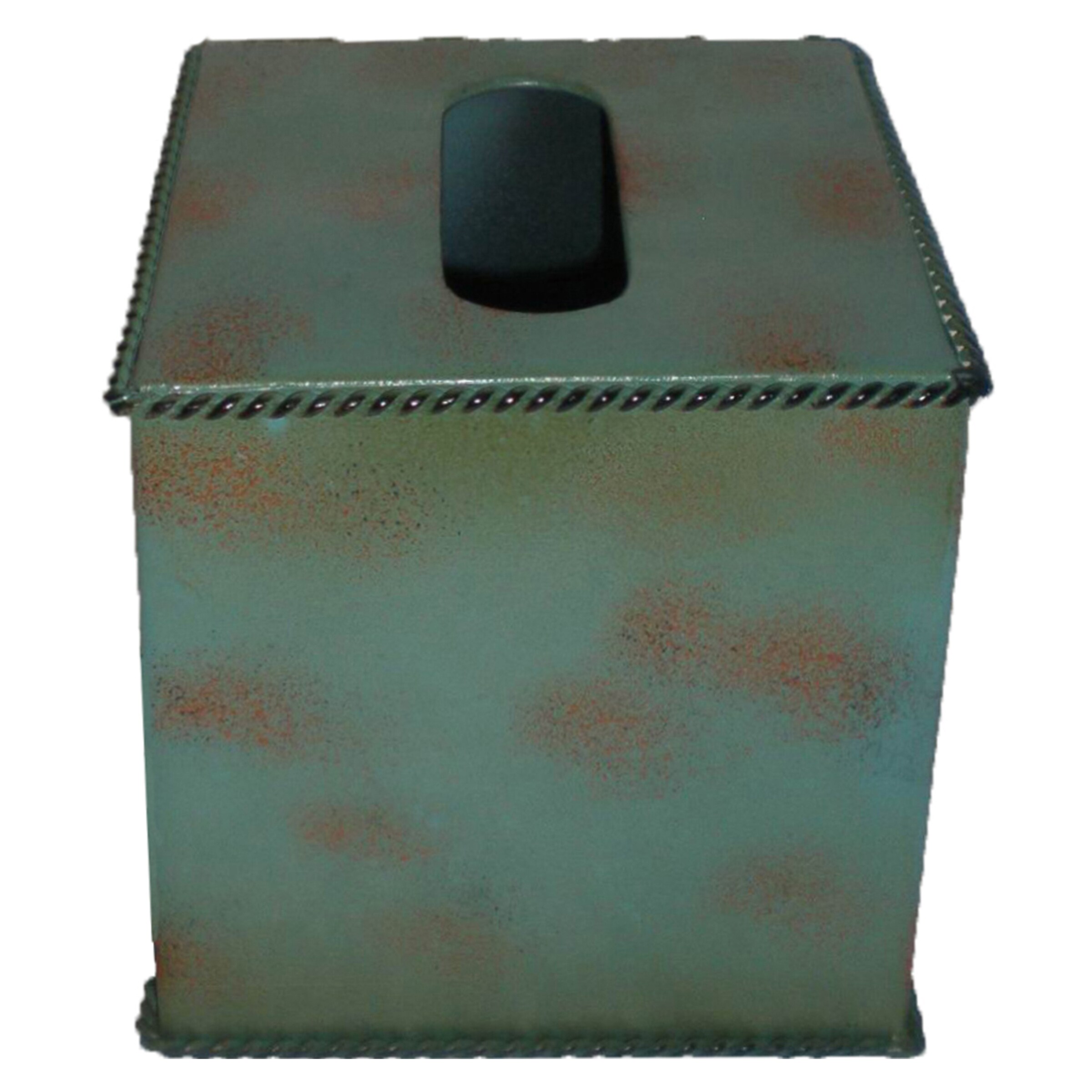 turquoise tissue box