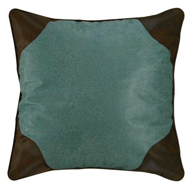 HiEnd Accents Calhoun Turquoise Euro Sham