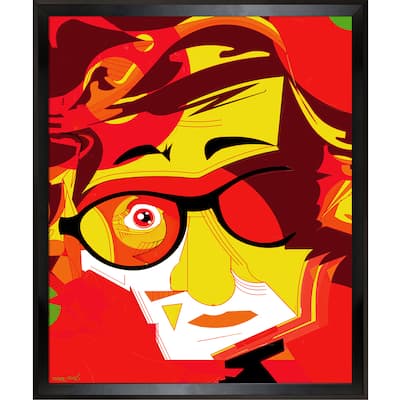 La Pastiche Ofir Sasson Woody Framed Fine Art Print - Red