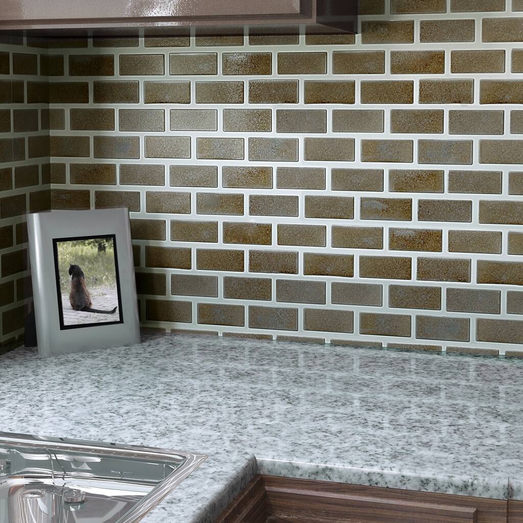 Merola Tile 12x12-inch London Subway Night Ceramic Mosaic Floor and Wall Tile (Case of 5)