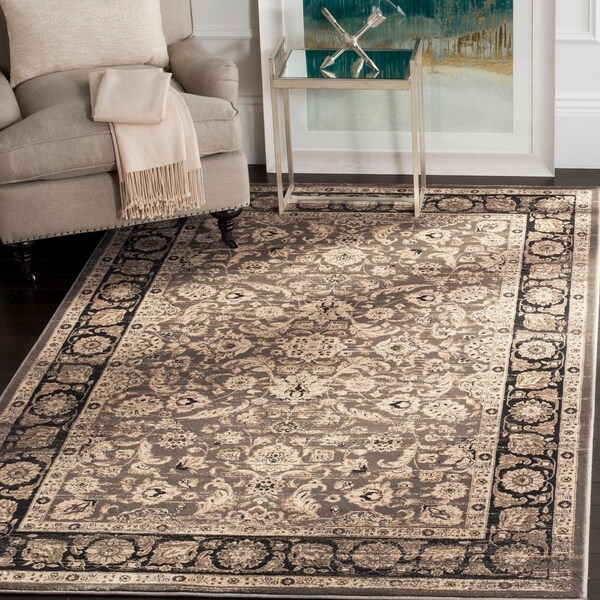 Safavieh Vintage Oriental Taupe/ Black Distressed Rug - 9' x 12'