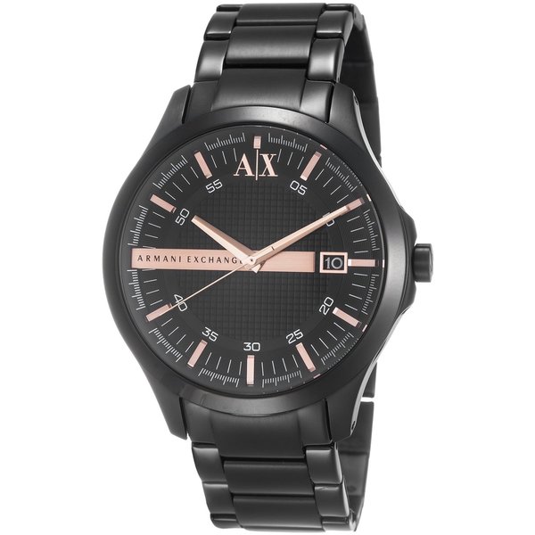 Black Stainless Steel Quartz Watch 