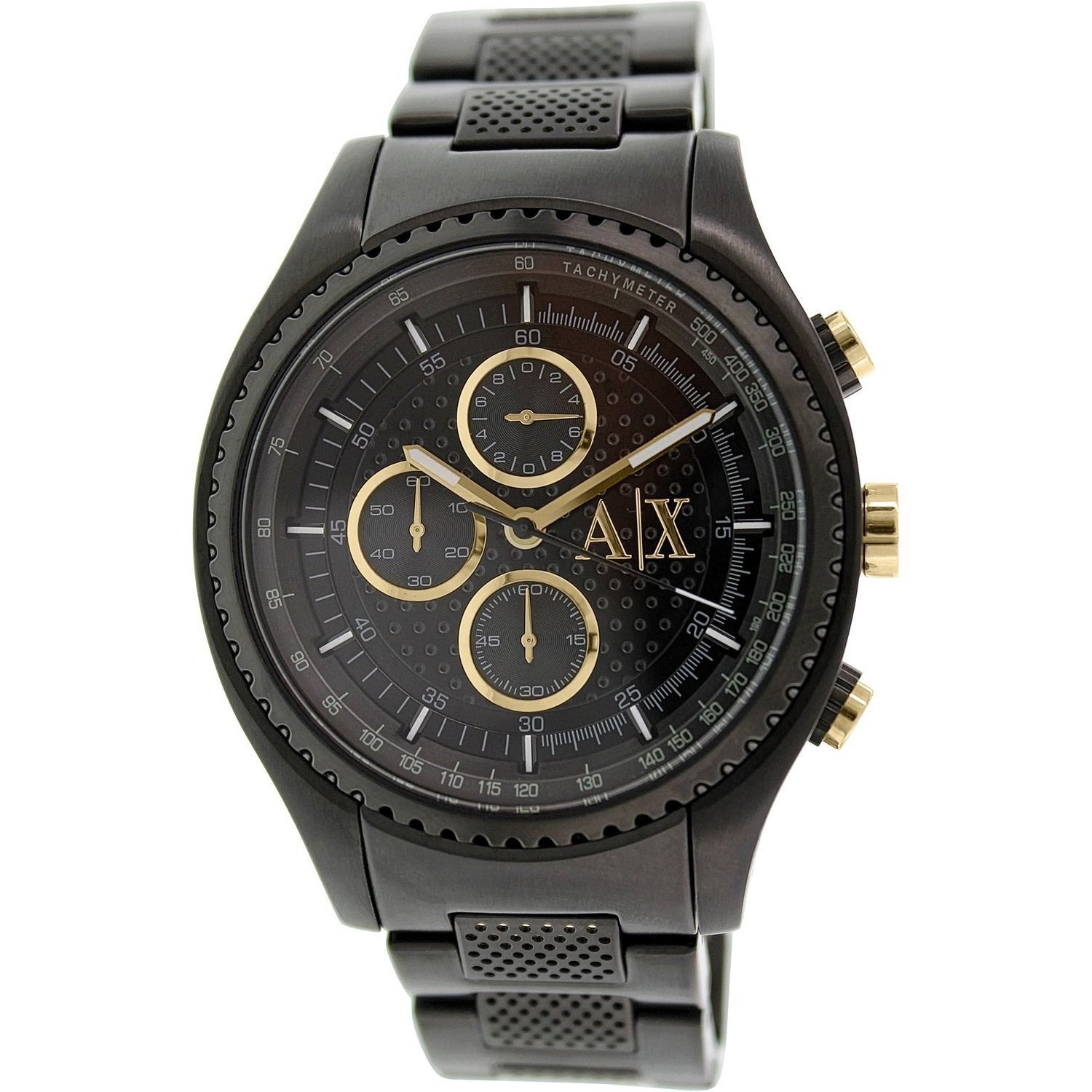 Black Stainless Steel Quartz Watch 