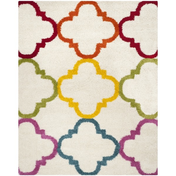 Safavieh Kids Shag Ivory/ Multi Rug - 8'6 x 12'