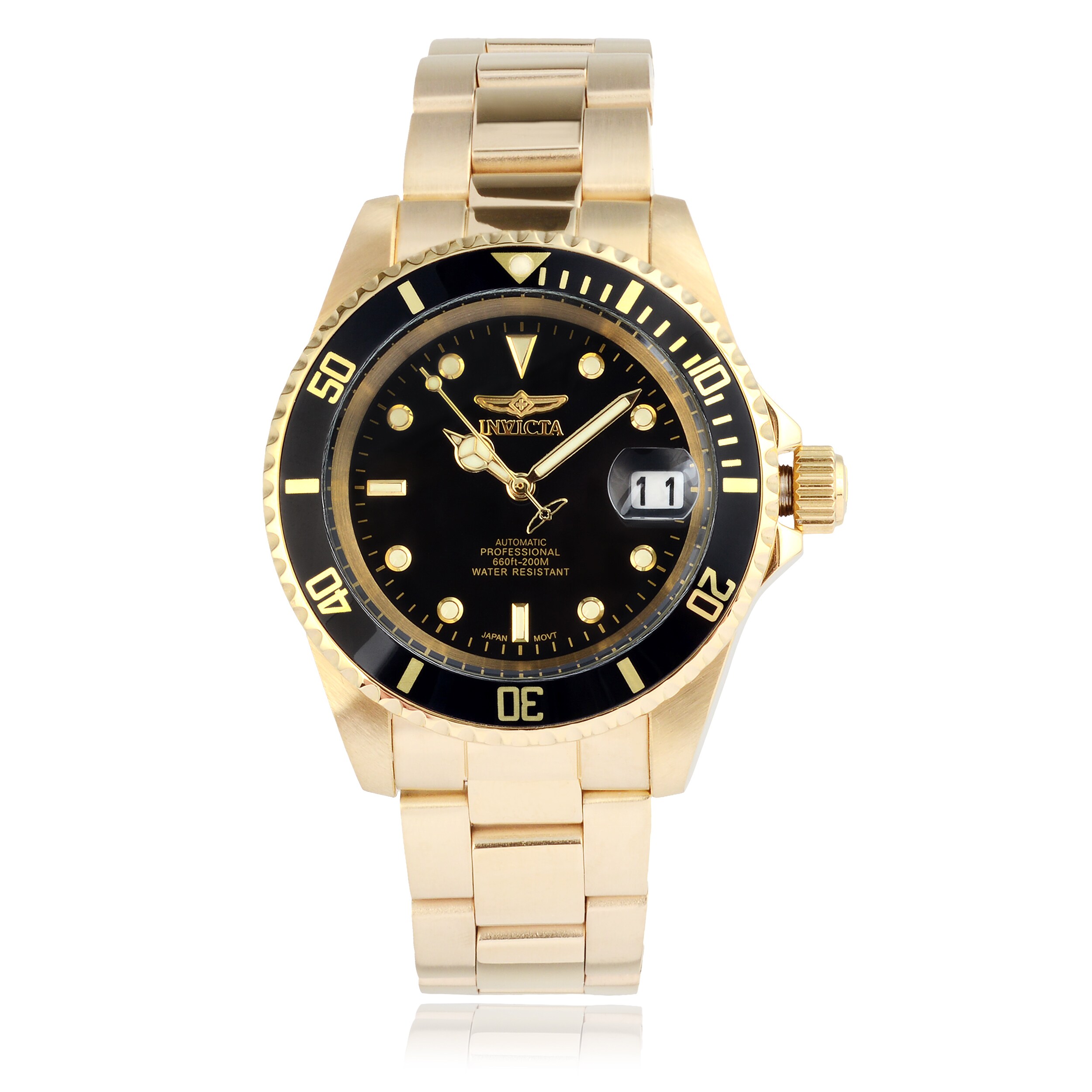 gold invicta pro diver