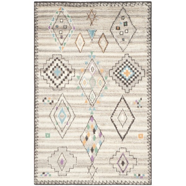 Safavieh Handmade Kenya Natural/ Multi Wool Rug - 8' x 10'