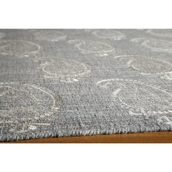 Momeni Lace Embroided Hand-Woven Wool Blend Rug (8' X 10') - 8' x 10'