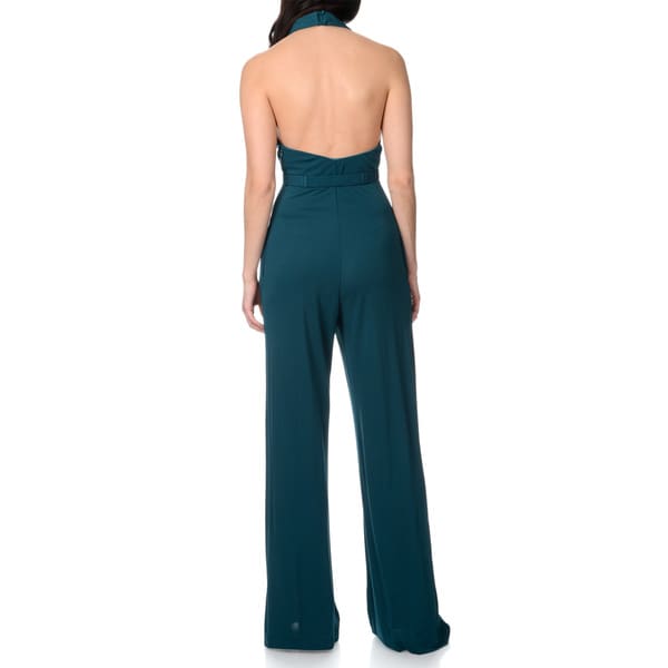halston heritage wide leg jumpsuit