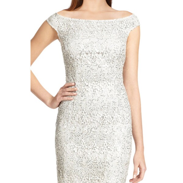 platinum cocktail dress