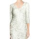 theia v neck satin gown