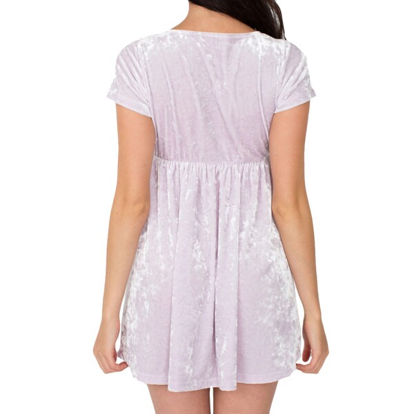 american apparel velvet babydoll dress