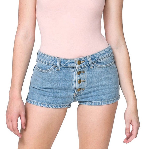 american apparel denim shorts