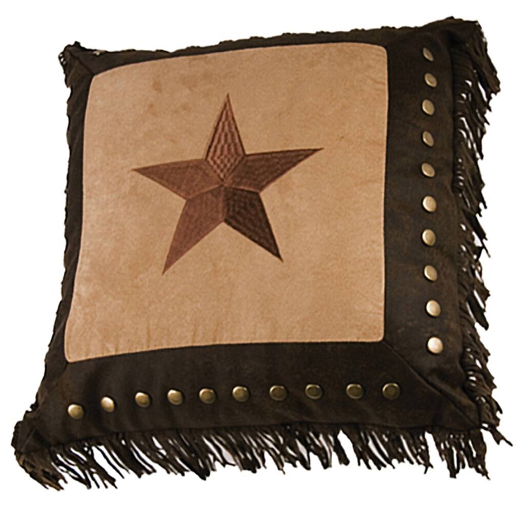 Embroidery 18-inch Star Pillow