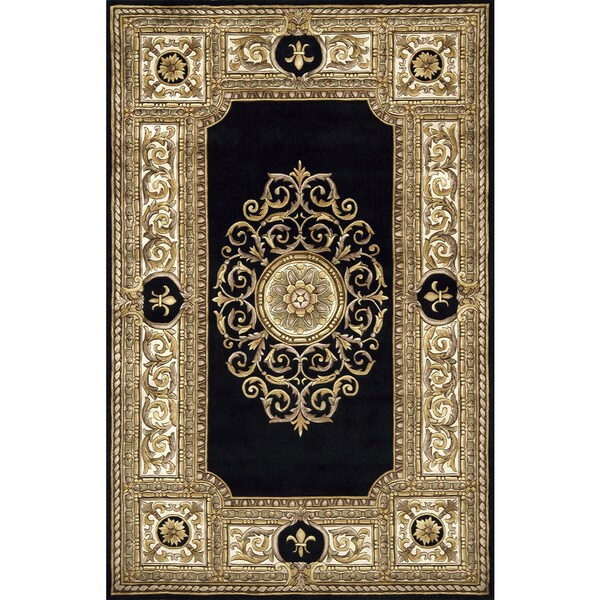 Momeni Maison Black Hand-Tufted Wool Rug (9'6 X 13'6)