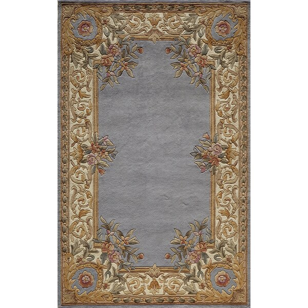 Momeni Harmony Fl Border Hand Tufted Wool Rug 8 X