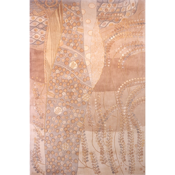 Momeni New Wave Beige Hand Tufted And Carved Wool Rug 8 X 11 Momeni New Wave Beige Hand Tufted And Carved Wool Rug 8