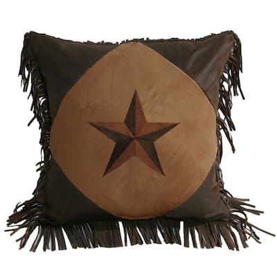Paseo Road by HiEnd Accents Laredo Diamond Shape Star Pillow, 18"x18"