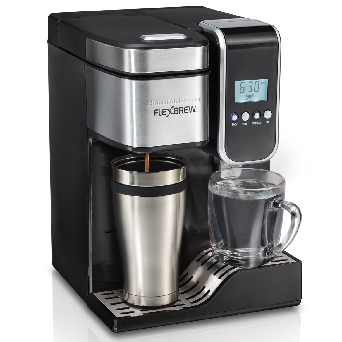 Hamilton beach coffee maker with hot water outlet dispenser