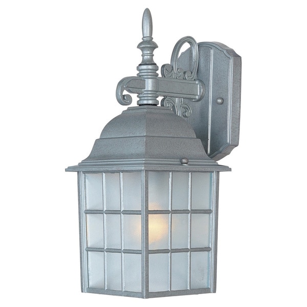 Pewter Pewter Die Cast Aluminum Shade North Church 1 light Outdoor