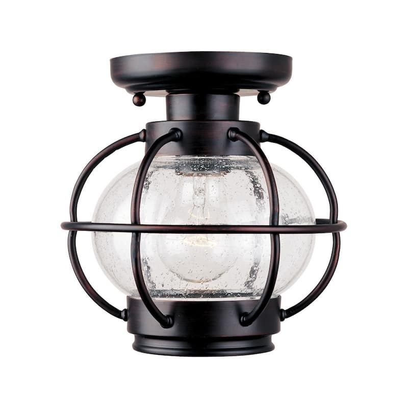 Maxim Aluminum Seedy Shade Portsmouth 1-light Outdoor Ceiling Mount