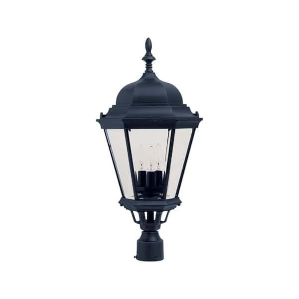 Maxim Aluminium Shade Westlake 3 Light Outdoor Pole Post Shade Westlake 3 Light Outdoor Pole