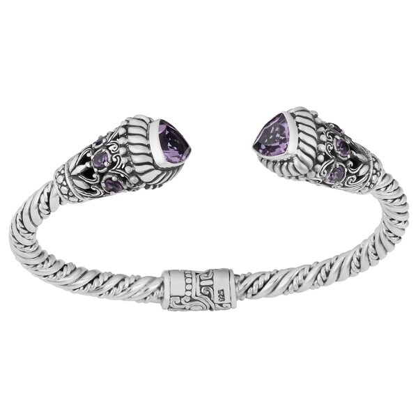 amethyst cuff bracelet