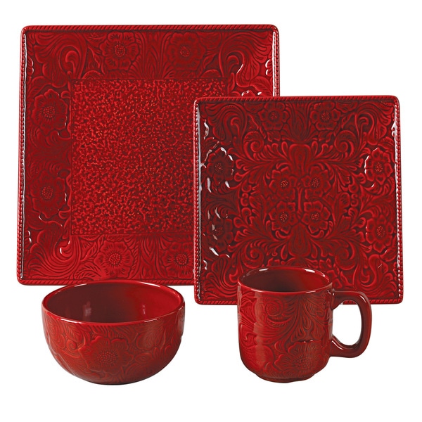 Shop HiEnd Accents Savannah 16-piece Dinnerware Set - Free Shipping ... Shop HiEnd Accents Savannah 16-piece Dinnerware Set - Free Shipping ...